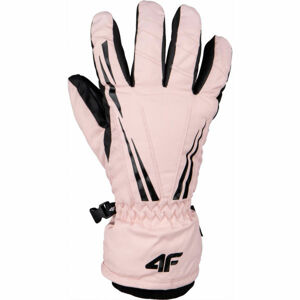 4F SKI GLOVES Lyžiarske rukavice, ružová, veľkosť L