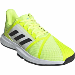 adidas COURTJAM BOUNCE M Pánska tenisová obuv, reflexný neón, veľkosť 43 1/3