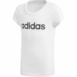 adidas YG E LIN TEE Dievčenské tričko, biela, veľkosť 164