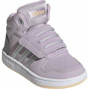 adidas HOOPS MID 2.0 I Detská voľnočasová obuv, fialová, veľkosť 21