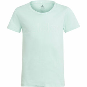 adidas LIN TEE Chlapčenské tričko, zelená, veľkosť 152