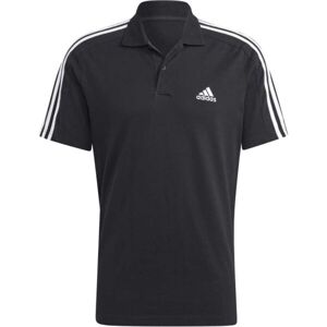adidas ESSENTIALS POLO SHIRT Pánske polo tričko, čierna, veľkosť S