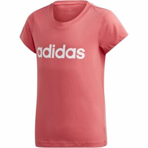 adidas YB E LIN TEE Detské tričko, lososová, veľkosť 116