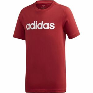 adidas YB E LIN TEE červená 140 - Detské tričko