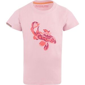 ALPINE PRO OKEGO Dievčenské tričko, ružová, veľkosť