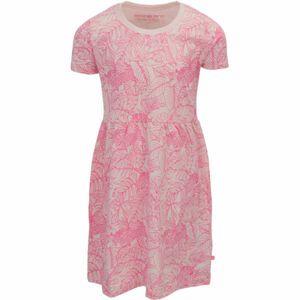ALPINE PRO MANISHO Dievčenské šaty, ružová, veľkosť 104-110