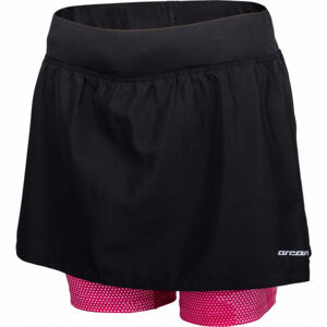 Arcore ARIANA Dámske bežecké šortky so sukňou, čierna, veľkosť S