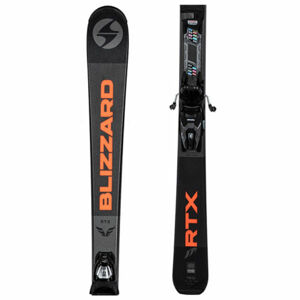 Blizzard RTX DARK + MARKER TLT 10 Pánske zjazdové lyže, tmavo sivá, veľkosť 160