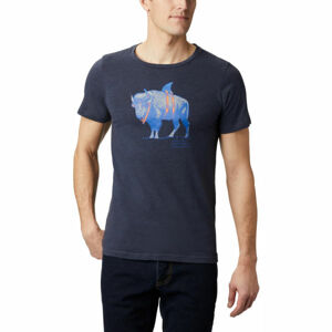 Columbia M PINEY FALLS™ GRAPHIC TEE tmavo modrá XXL - Pánske tričko