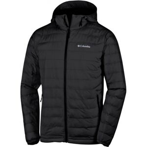 Columbia POWDER LITE HOODED JACKET Pánska zimná bunda, čierna, veľkosť