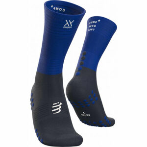 Compressport MID COMPRESSION SOCKS Bežecké ponožky, modrá, veľkosť 45-47