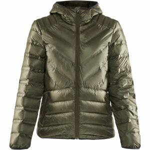 Craft LIGHTWEIGHT DOWN Dámska zimná bunda, khaki, veľkosť M
