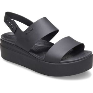 Crocs BROOKLYN LOW WEDGE W Dámske sandále, čierna, veľkosť 39/40