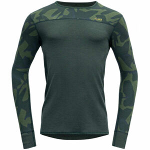 Devold KVITEGGA MAN SHIRT tmavo zelená XL - Pánske tričko s dlhým rukávom