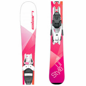 Elan LIL STYLE QS + EL 7.5 Dievčenské zjazdové lyže, ružová, veľkosť 130