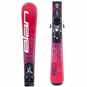 Elan RC RACE QS+EL 7.5 Juniorské zjazdové lyže, červená, veľkosť 140