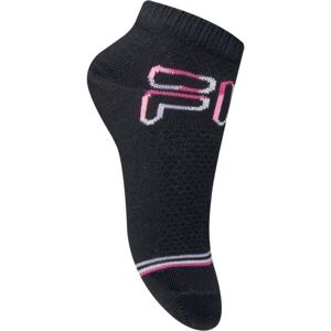Fila JUNIOR GIRL 3P Dievčenské nízke jemné ponožky, ružová, veľkosť 27-30