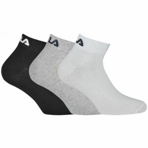Fila QUARTER PLAIN SOCKS 3P Ponožky, čierna, veľkosť 43/46