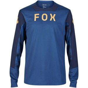 Fox DEFEND LS Pánsky cyklistický dres, modrá, veľkosť