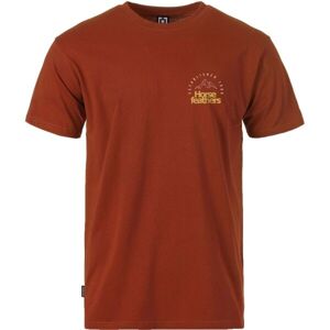 Horsefeathers PEAK EMBLEM T-SHIRT Pánske tričko, červená, veľkosť S