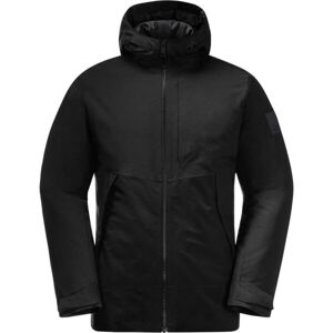 Jack Wolfskin TEMPELHOF M Pánska zimná bunda, čierna, veľkosť XL