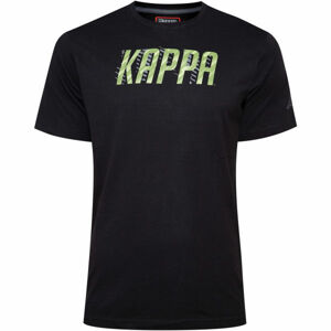 Kappa LOGO BOULYCK Pánske tričko, čierna,zelená, veľkosť