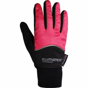 Klimatex DIOGO ružová L - Softshellové rukavice