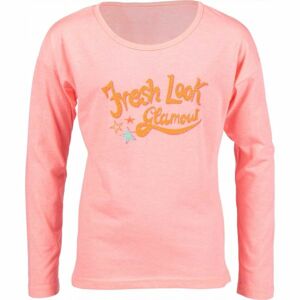 Lewro LORIANE Dievčenské tričko, lososová,oranžová, veľkosť