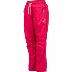 Lewro MILAN Detské zateplené nohavice, ružová, veľkosť 128-134