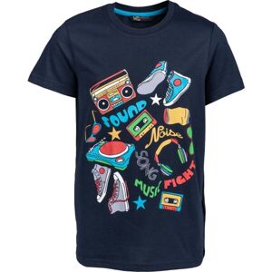 Lewro RODDY Chlapčenské tričko, tmavo modrá, veľkosť 128/134