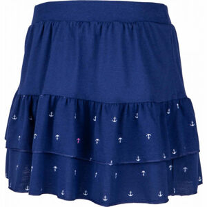 Lewro TINA Dievčenská sukňa s volánmi, tmavo modrá, veľkosť 164/170