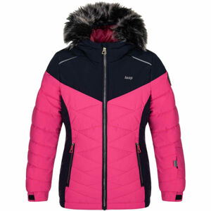 Loap OKIE Detská lyžiarska bunda, ružová, veľkosť 158