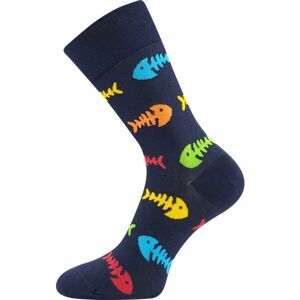 Lonka RYBY Unisex ponožky, tmavo modrá, veľkosť 39 - 42