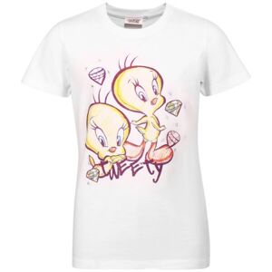 LOONEY TUNES TWEETY RICH Detské tričko, biela, veľkosť 116-122