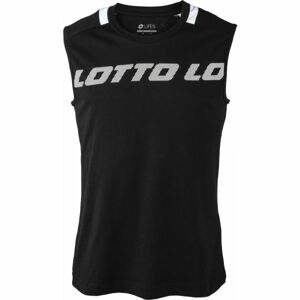 Lotto LOGO V TEE SL JS Pánske tričko, čierna, veľkosť M