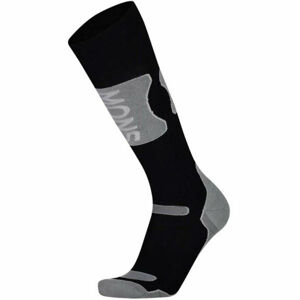 MONS ROYALE PRO LITE TECH Pánske lyžiarske ponožky z Merino vlny, čierna, veľkosť S