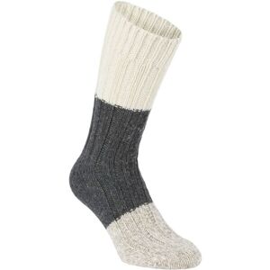 NATURA VIDA CHUNKY WOOL Pánske ponožky, tmavo sivá, veľkosť 43 - 46
