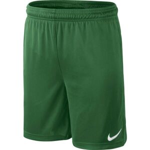 Nike PARK KNIT SHORT YOUTH Detské futbalové trenírky, zelená,biela, veľkosť