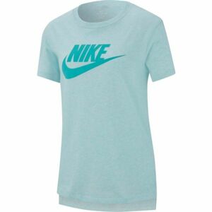 Nike NSW TEE DPTL BASIC FUTURU Dievčenské tričko, tyrkysová, veľkosť L