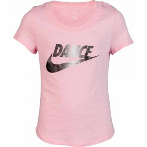 Nike NSW TEE SCOOP DANCE SWOOSH ružová XS - Dievčenské tričko