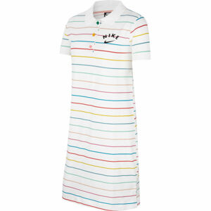 Nike NSW DRESS POLO FB G biela M - Dievčenské šaty