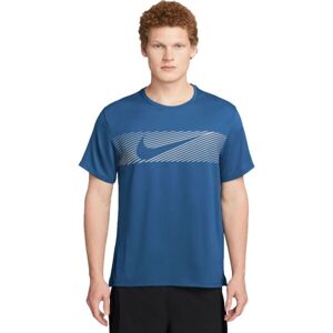 Nike MILER FLASH Pánske bežecké tričko, modrá, veľkosť