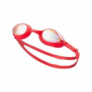 Nike HIGHTIDE MIRROR Plavecké okuliare, červená, veľkosť os