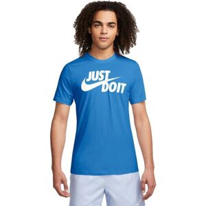 Nike NSW TEE JUST DO IT SWOOSH Pánske tričko, modrá, veľkosť
