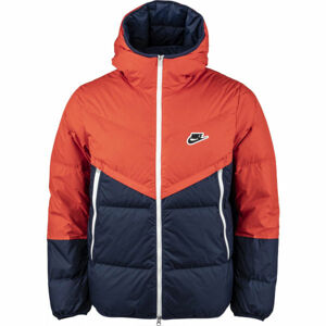 Nike NSW DWN FIL WR JKT SHLD Pánska zimná bunda, oranžová, veľkosť L