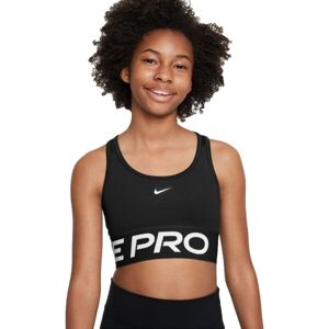 Nike PRO SWOOSH Dievčenská športová podprsenka, čierna, veľkosť
