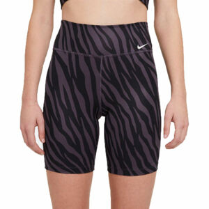 Nike ONE 7'' AOP ICNCLSH SH W Dámske tréningové šortky, tmavo sivá, veľkosť S