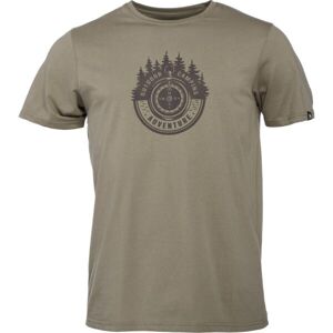 Northfinder COMPASSO Pánske tričko, hnedá, veľkosť M