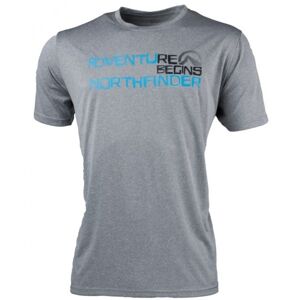 Northfinder SPEERO Pánske tričko, sivá,čierna,modrá, veľkosť