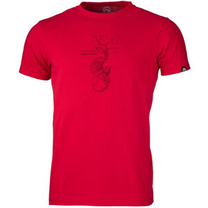 Northfinder VIJANITO Pánske tričko, červená, veľkosť